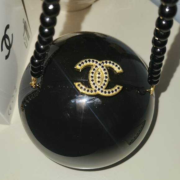 Rare! Black Pearl Sphere Bag. 2016 VIP Gift From Dubai! Incredibly Hard To Find! - Picture 9 of 11